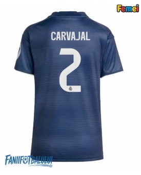 Real Madrid Daniel Carvajal #2 Tricou Fotbal Replică 2025-26 Femei Deplasare
